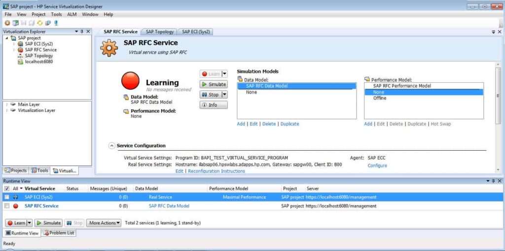 HP Service Virtualization Designer